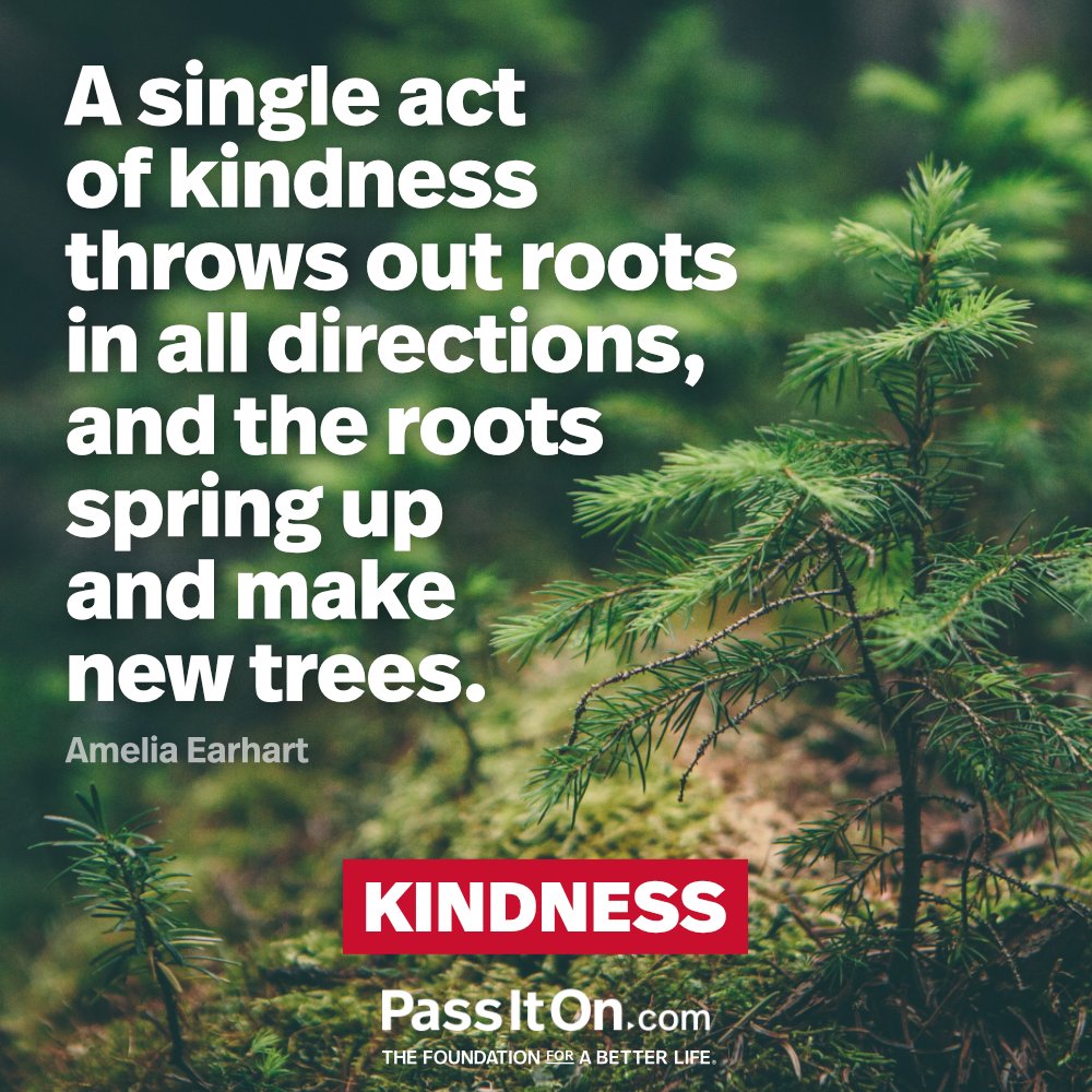 anitajbrady's tweet image. Having been familiar with the #DalaiLama and #Earhart quotes, I was delighted to find this from #GermanyKent. 

Aside from reiterating the universality of #kindness, I see this drawing on the #rippleeffect (per Earhart's quote) and the Dalai Lama's notion of #alwaysbeingkind.