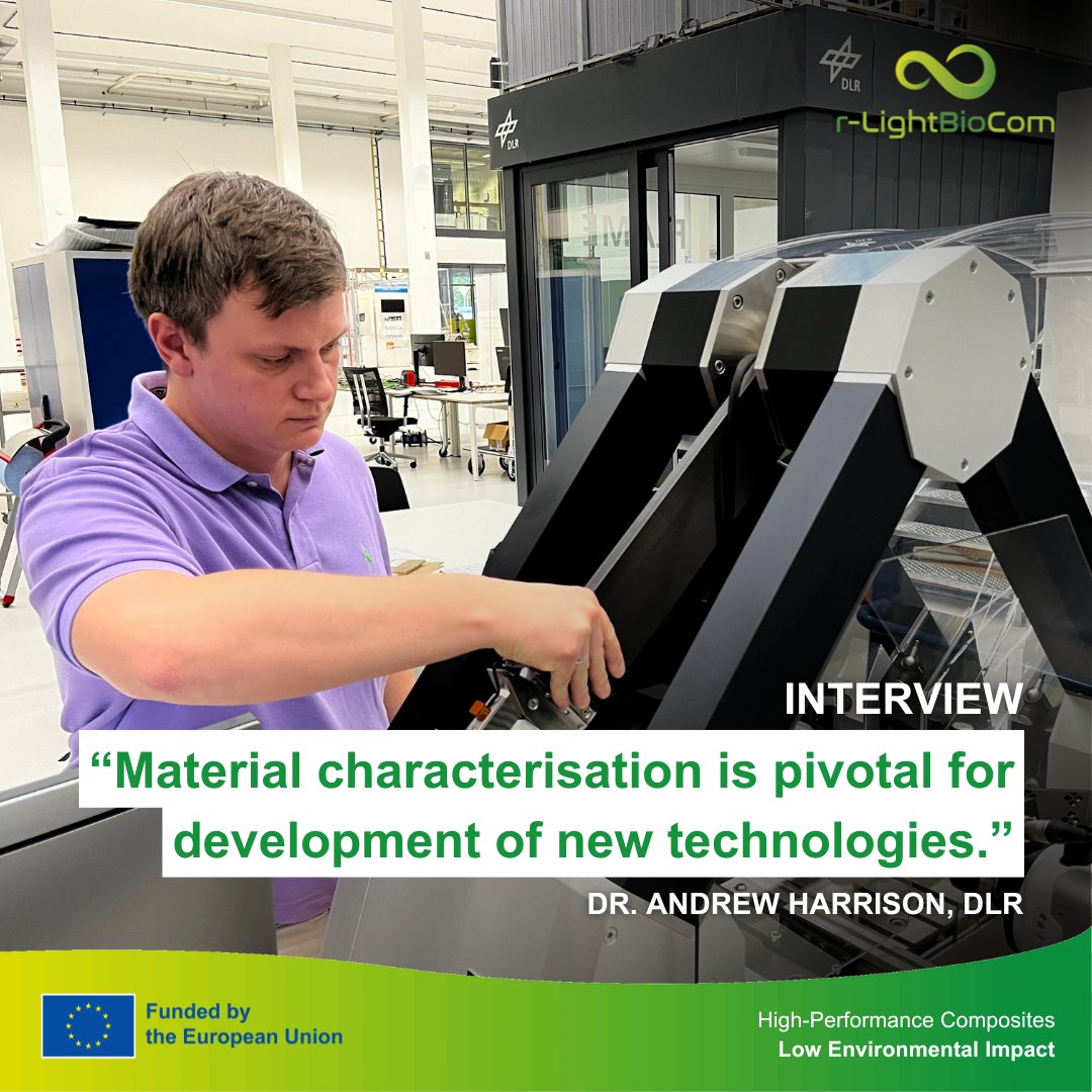 We interviewed Dr. Andrew Harrison, who is leading all the project-related work at the <a href="/DLR_de/">DLR_de</a> Institute of Vehicle Concepts in #Stuttgart, and gained insights into bio-based materials, testing methods, challenges and more.

Read the interview here: r-lightbiocom.eu/material-chara…