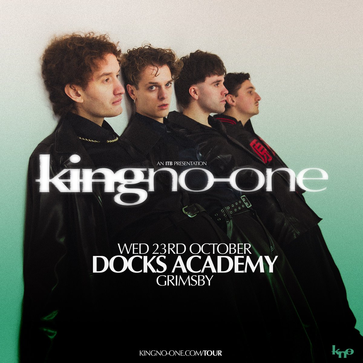 DocksAcademy's tweet photo. 📣NEW SHOW ANNOUNCEMENT - KING NO-ONE
Alternative band @KNOinnit make their Docks Academy debut on Wednesday 23rd October!
🎫Tickets go on sale this Thursday (15th) at 10am, priced at £14 + Fees.
#kingnoone #docksacademy #grimsby #livemusic #ukmusic https://t.co/Ak0AuNbxAK
