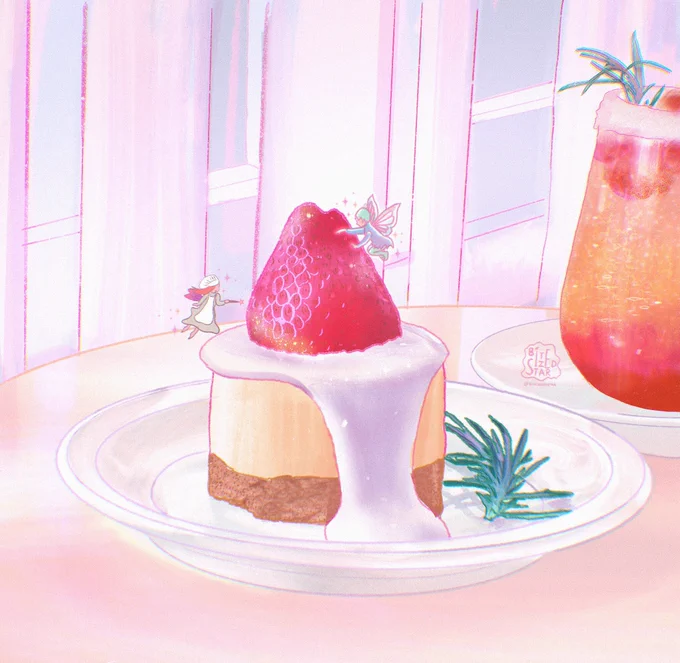 my strawberry artworks  #Procreate