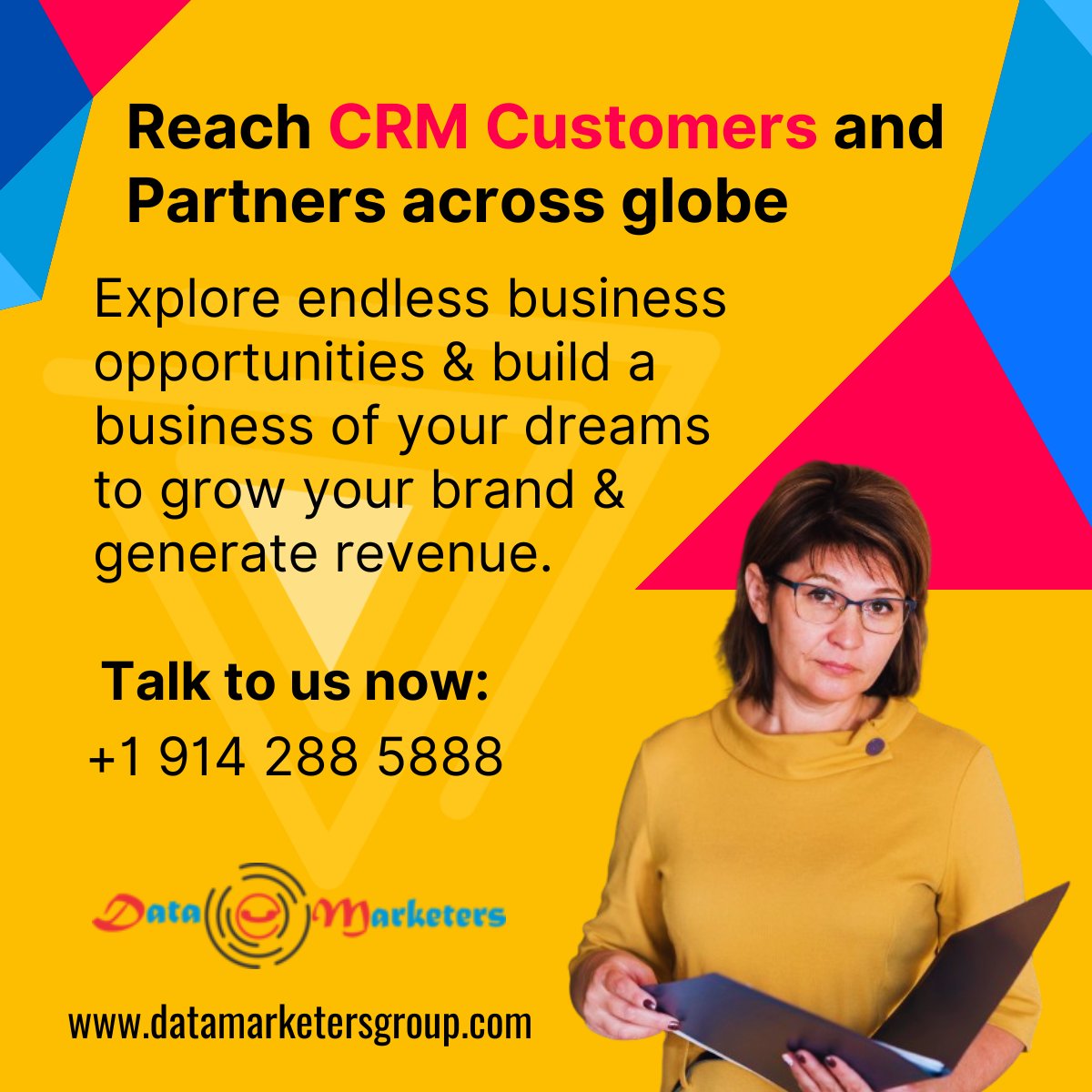 data_marketers's tweet photo. Reach CRM Customers and Partners across globe
Explore endless business opportunities &amp; build a leads pipeline.

https://t.co/MQD3Qf49o6
Call: +1 914 288 5888

#softwareCustomersList #CRMusersList #CRMpartners  #emailcampaign #emaillists #superintendent #emaildatabase https://t.co/4WWtwuzdbn