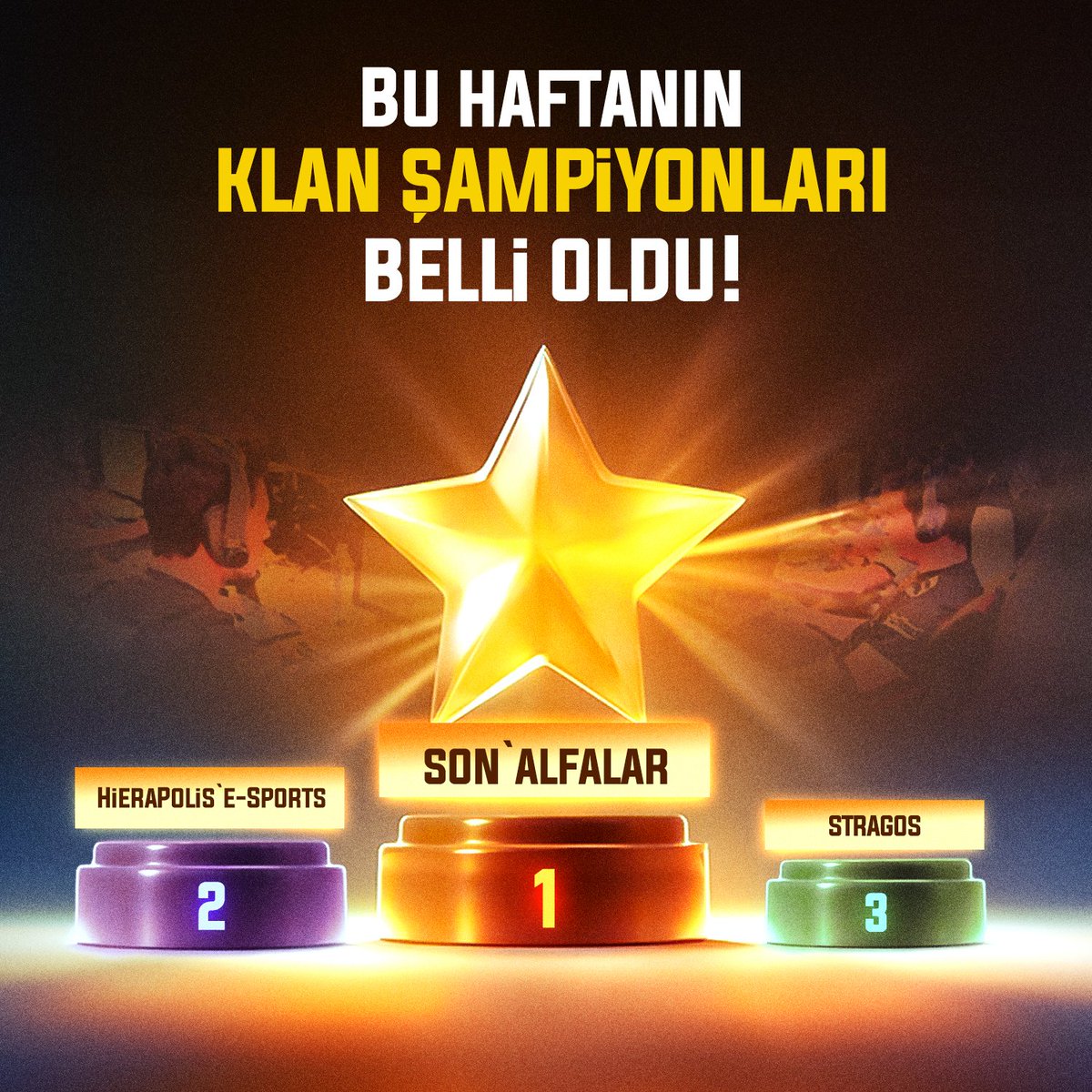 Haftanın klan şampiyonları sizlerle! 🥳