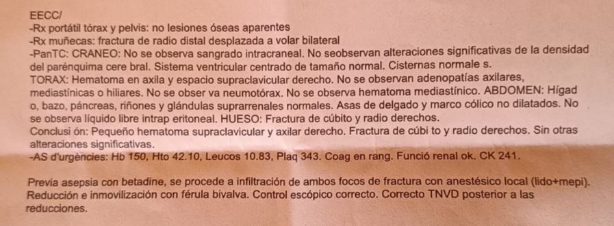 El pasado 26 de Julio tuve un accidente en moto que me causó una rotura de ambos radios con su consecuente operación, placas tornillos... 
Cual ha sido mi sorpresa al transmitirlo a <a href="/IRONMANtri/">IRONMAN Triathlon</a> ya que estaba apuntado a ironman de barcelona el 5 de octubre.