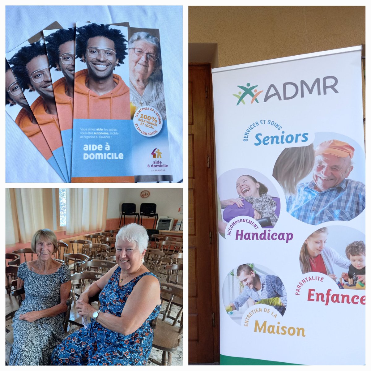 mpRoussel05's tweet photo. Les bénévoles de l'association Admr  rosanais mobilisés pour accueillir de futurs aides à domicile.
Ce matin rendez vous dans les locaux de la mairie de REMUZAT. https://t.co/Ds4OGJnVFC