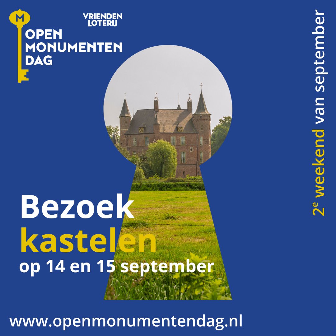 🏰 Tijdens Open Monumentendag openen tientallen kastelen en buitenplaatsen hun poorten voor het publiek. Wij lichten er een aantal uit: bit.ly/4dJO9Q5

#omd2024 #openmonumentendag #kastelen #buitenplaats #landgoed