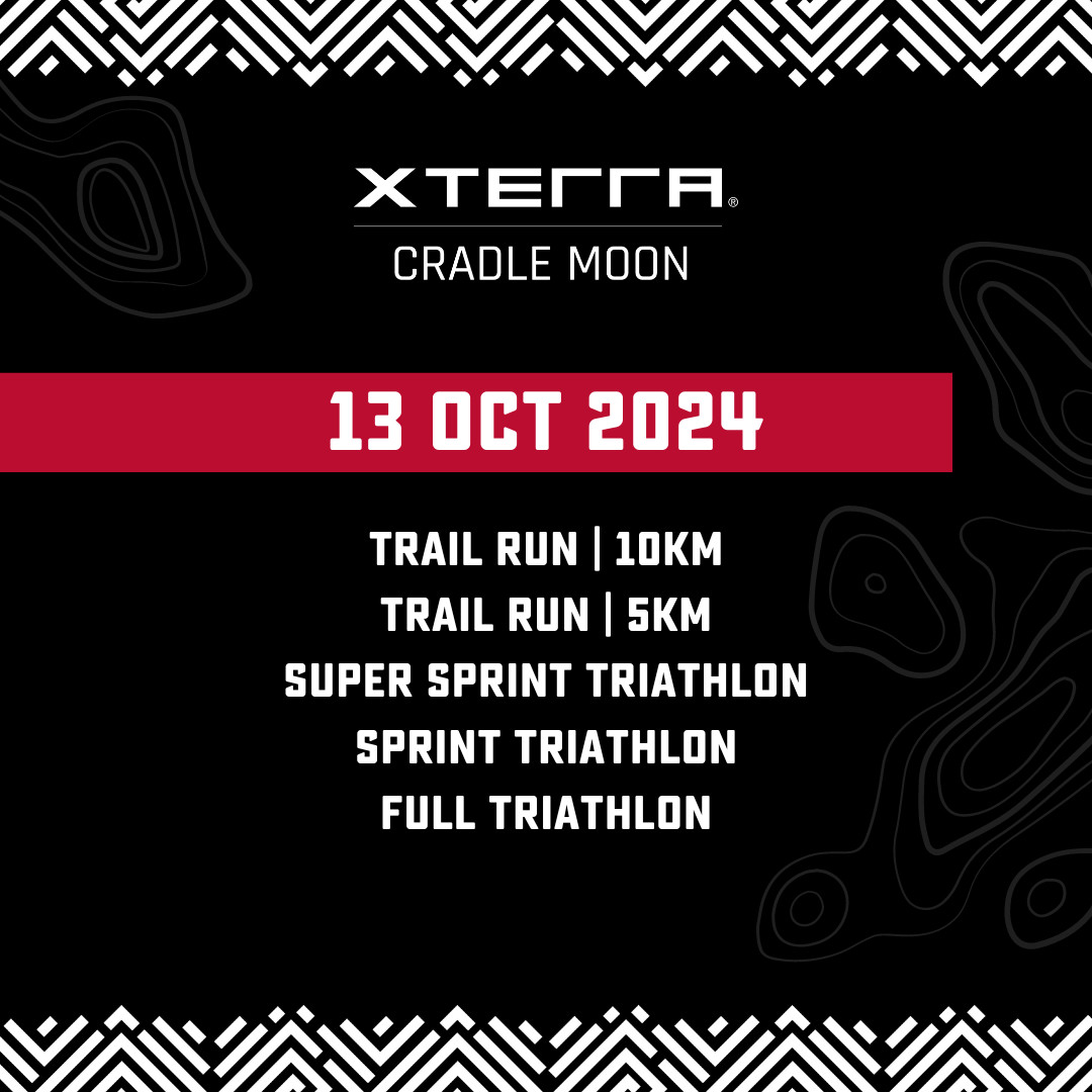 XTERRASA's tweet image. 📣 2 MONTHS TO GO 📣
The XTERRA Cradle Moon is approaching FAST, and we hope you're gearing up for the challenge - from seasoned triathletes to newcomers, remember to savour every moment of the experience. 🏊♂️🚵♀️🏃♂️
ENTER NOW 👉 xterra.howler.co.za/XterraCradleMo…