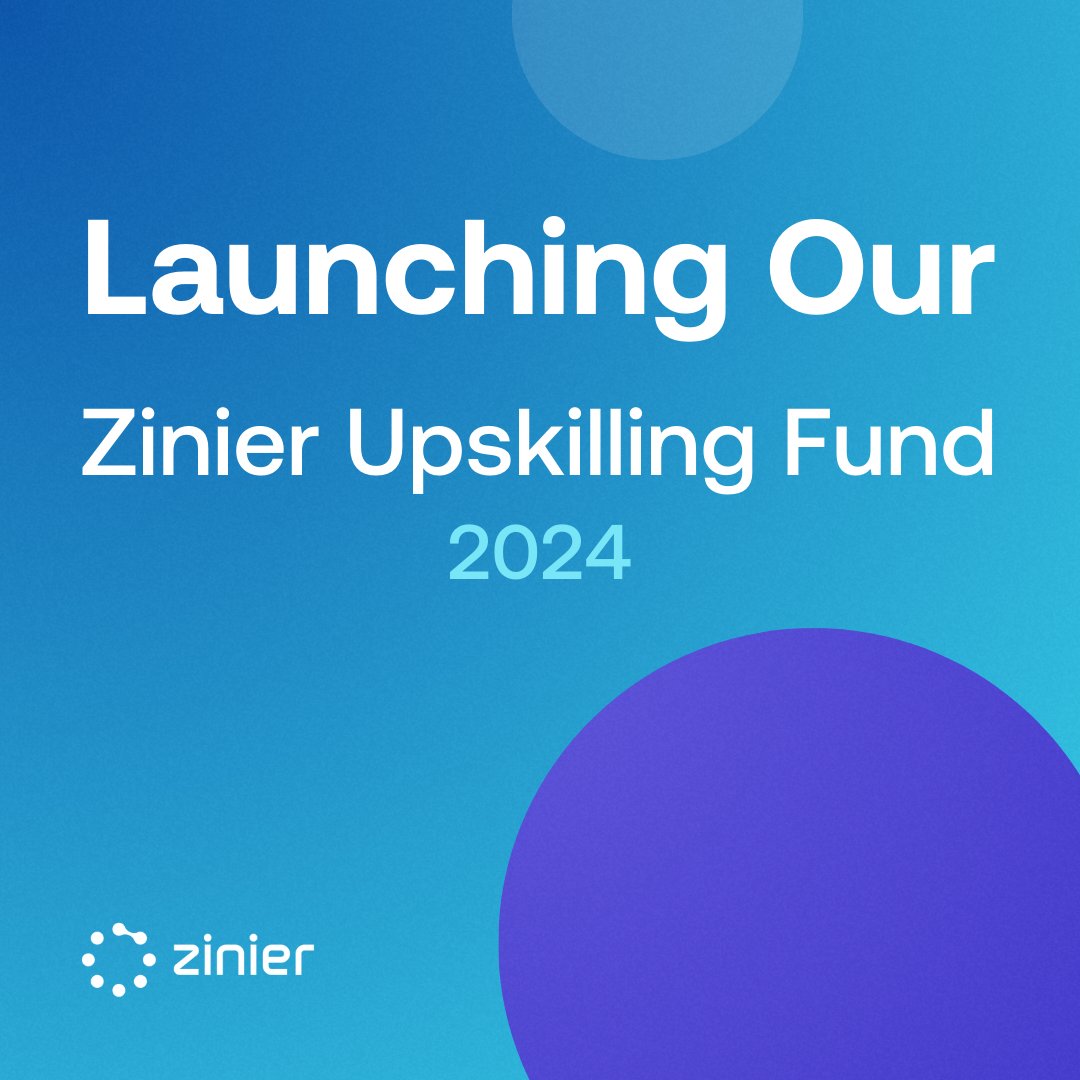 🎊Exciting news! We're thrilled to announce the launch of the Zinier Upskilling Fund, a new initiative that embodies our commitment to fostering a continuous learning and development culture.