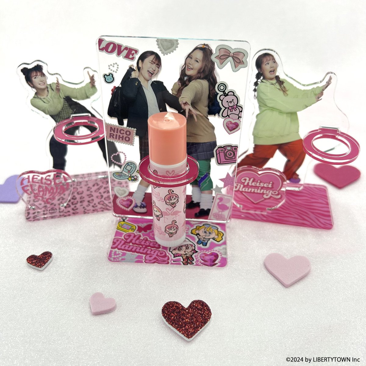 🦩コラボ限定 オリジナルグッズ①✨ ／ 平フラアクリルリップスタンド