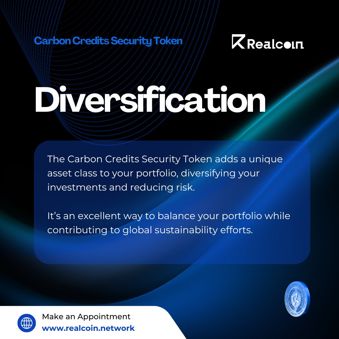 RealcoinNetwork's tweet photo. 📷 Realcoin Global has just expanded our product portfolio with a new and innovative Carbon Credits Security Token. 

📷 Now, you are investing, gaining benefits, while combating climate change!
#Realcoin #RCT #RWA #RWP https://t.co/tCo98Ku3NV