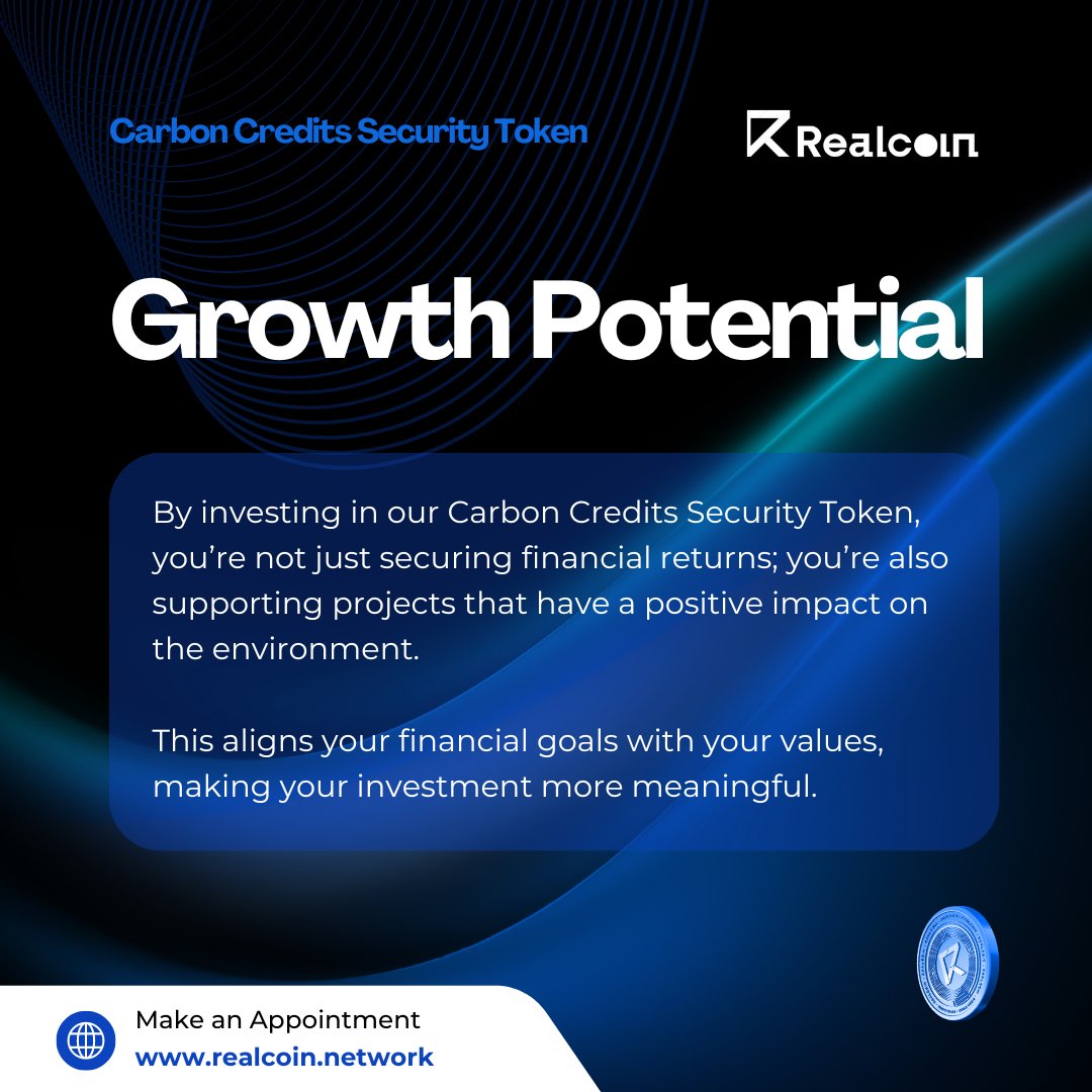 RealcoinNetwork's tweet photo. 📷 Realcoin Global has just expanded our product portfolio with a new and innovative Carbon Credits Security Token. 

📷 Now, you are investing, gaining benefits, while combating climate change!
#Realcoin #RCT #RWA #RWP https://t.co/tCo98Ku3NV