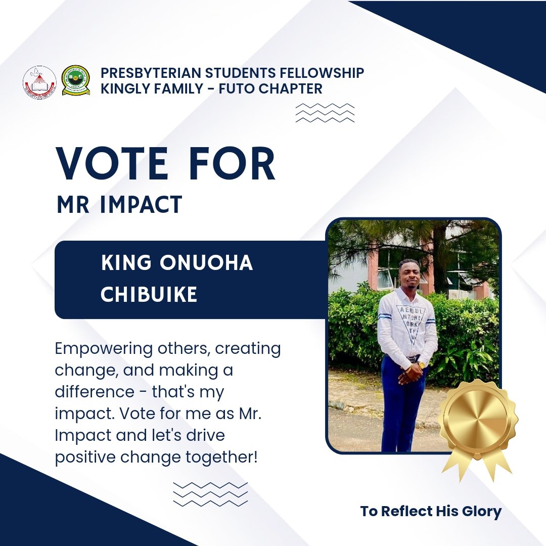 PSF_FUTO's tweet photo. I'm on a mission to empower others - join me and let's rise together! #MrImpact https://t.co/QsnQyvM9Zt