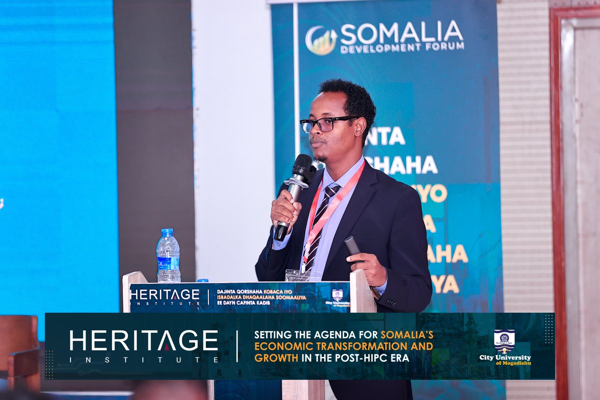 HIPSINSTITUTE's tweet image. &quot;Dhallinyara kasta suurgal mahan in ay xafiis dowladeed ay shaqo kal helaan.  Dhallinyarada waa in ay horumariyaan naftood oo ay bartaan Xirfadaha si shaqo la&apos;aanto u yaraato. –Maxamed Cabdullaahi Axmed, Cilmibaare. 

#SDF2024
#SomaliaDevelopment
#PostHipc
#HeritageForum