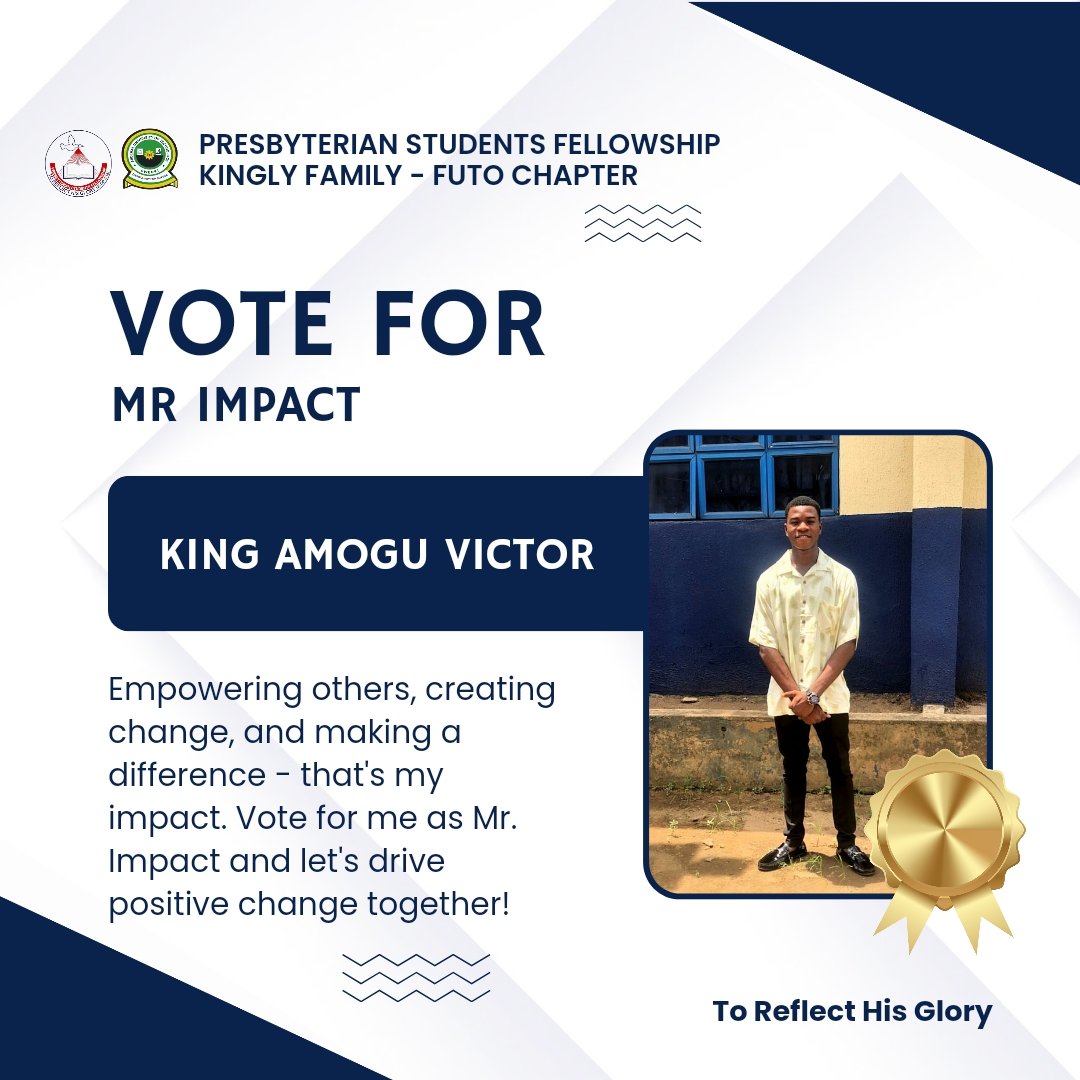 PSF_FUTO's tweet photo. I'm transforming lives, and I need your support - let's grow together! #MrImpact https://t.co/rPt6DkJJSn