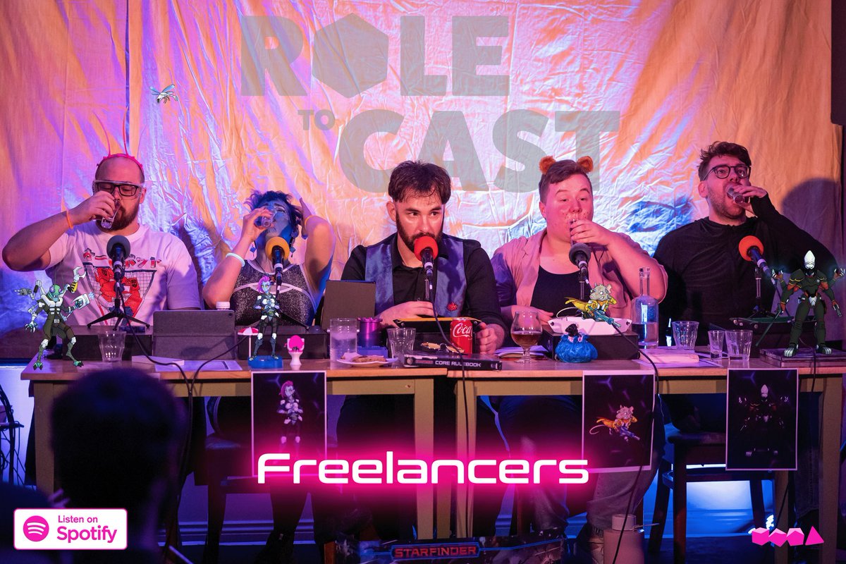Final episode for #Starfinder: Freelancers drops on our podcast main feed tonight (4.5 hours from now)

Already uploaded for eligible Patrons. Enjoy our live show one shot, using <a href="/paizo/">Paizo</a>’s awesome game!