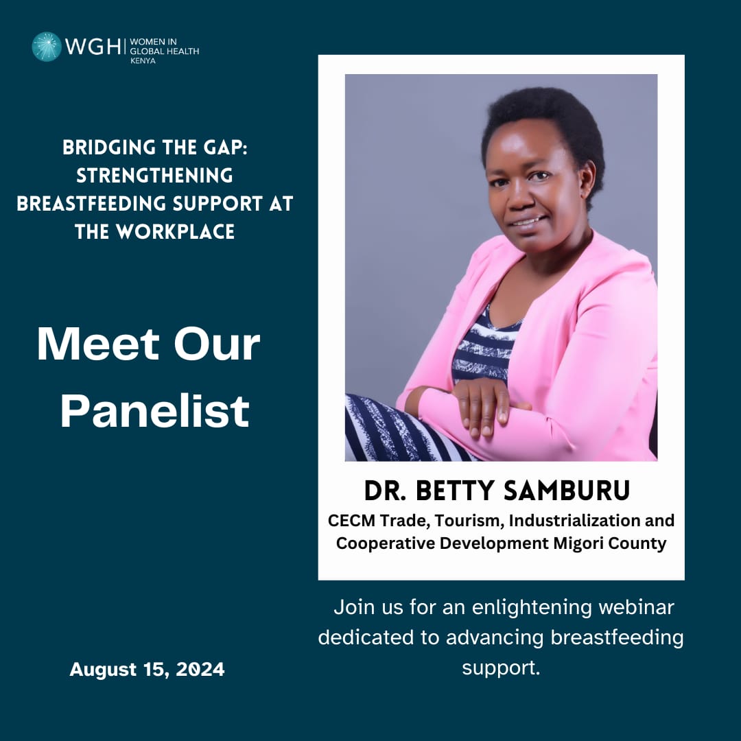 WghKenya's tweet photo. Meet our distinguished panel! Mark your calendars and join our webinar on August 15th from 5PM EAT.

 Dive into crucial conversations on strengthening breastfeeding support at the workplace. Your presence is vital! 
#BreastfeedingSupport #SupportBreastfeeding #WomenInHealth https://t.co/wPC3JYDsap