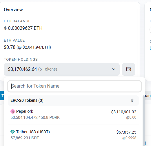 crypt0corn's tweet photo. Yesterday DWF transferred 609.67 USDT to a Gnosis Safe that holds >3m$ PORK. 
https://t.co/LrBJBNB7vG

Something's coming

#DWF #PORK $PORK https://t.co/MS0PDZHrKO