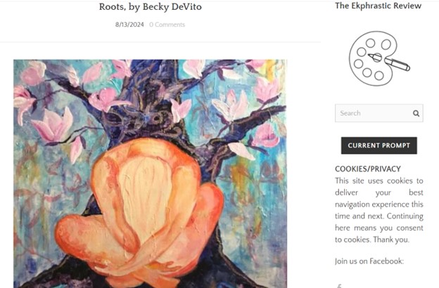 When I wrote "Roots," I didn’t know the #poem would be ekphrastic. Synchronicity works in mysterious ways. In “Eternity of Magnolia,” <a href="/phelatatyana/">Tatyana Phelnikova</a> has expressed her sense of her own healing through nature in response to the trauma of war. 
🔗 ekphrastic.net/the-ekphrastic…