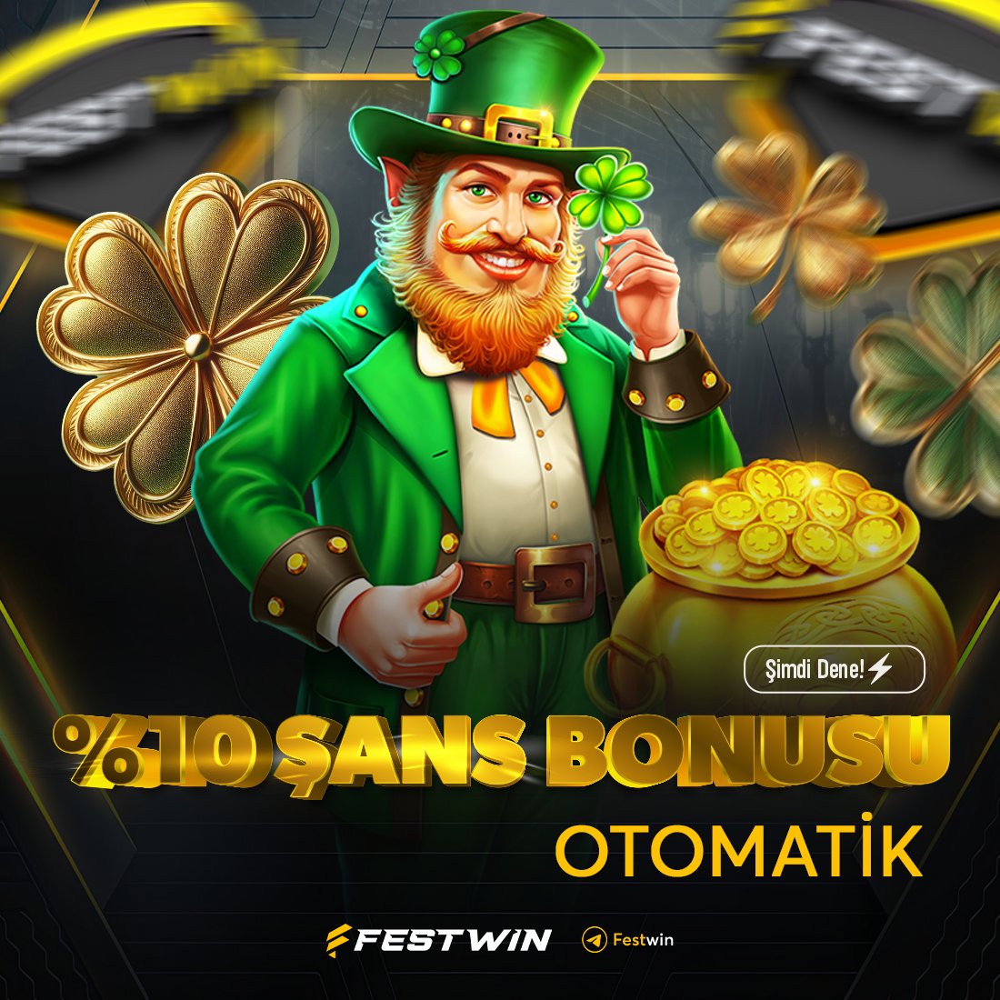 🍀 Festwin’de %10 Şans Bonusu İle Talih Kuşu Başında!

☀️ Pazartesi, Salı, Çarşamba, Perşembe ve Cuma günleri yapacağınız en az Minimum 100 TL yatırımınıza Cumartesi geldiğinde ne yapacağını biliyorsun! Festwin, %10 şans bonusu ile haftanın en heyecanlı teklifini sunuyor