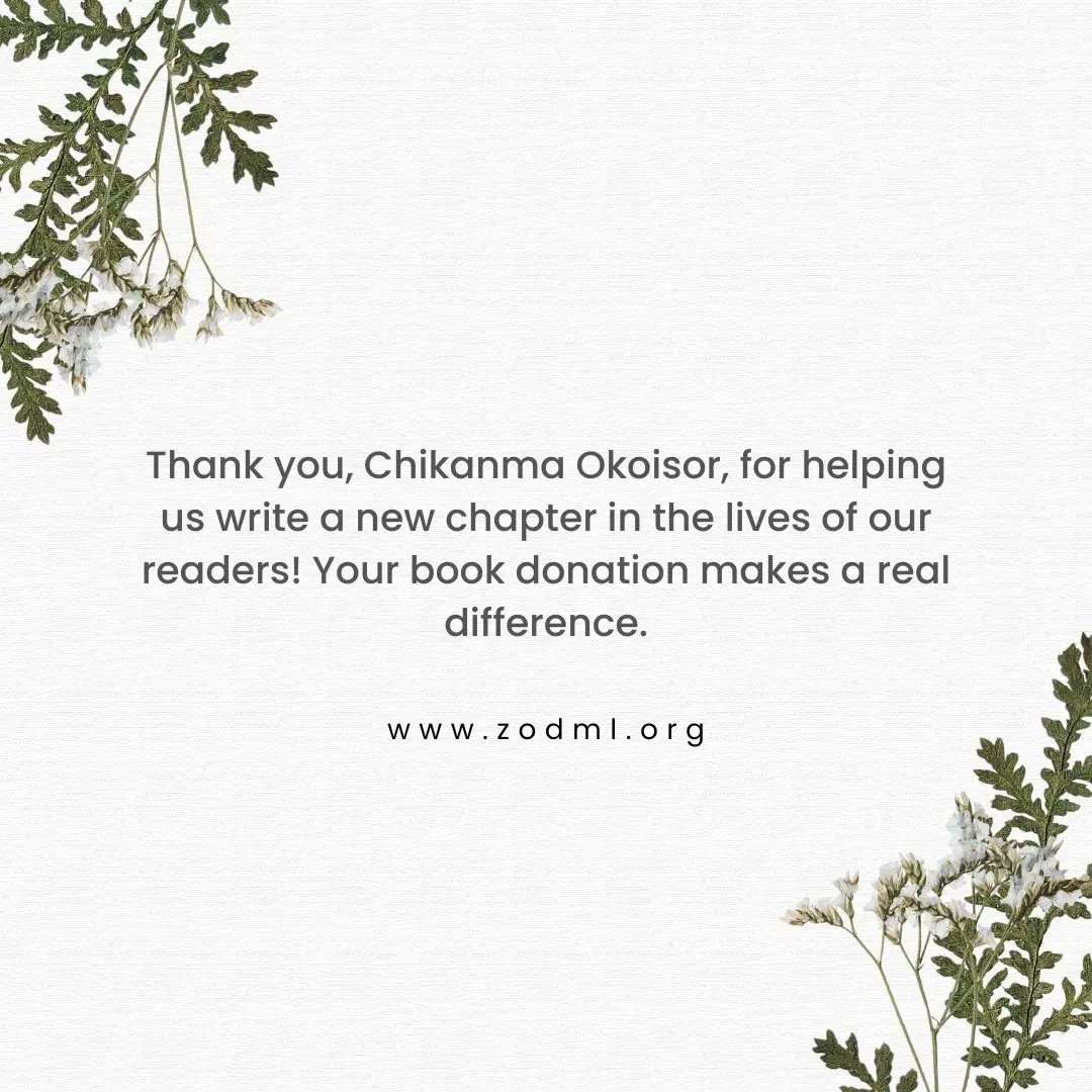 ZODML's tweet photo. We're grateful for your contribution to our library! Your generosity will inspire readers.

@_achalugo
@shemmie_d_highlighter
Mr Satish Dam
Mr Michael Ogunsanya
Chikanma Okoisor

#zodml #donations #donors
#librarypartnership #booklovers https://t.co/oZgKVVCzSx