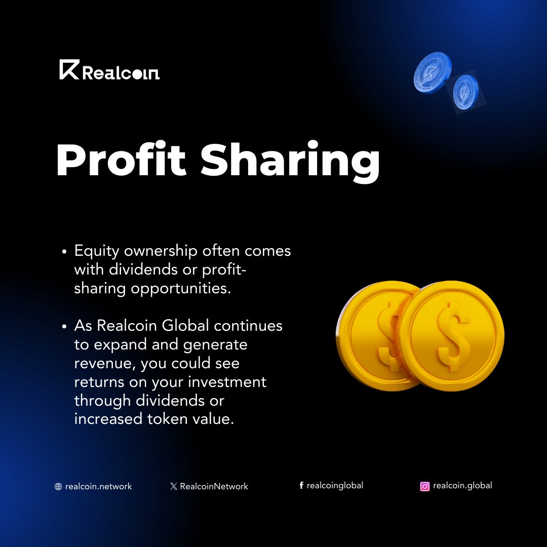 RealcoinNetwork's tweet photo. 📷 With Realcoin Global’s Corporate Equity Security Token you’re not just investing in a product; you’re investing in the success of an entire company.
#Realcoin #RCT #RWA #RWP https://t.co/6d7xn1P4Ef