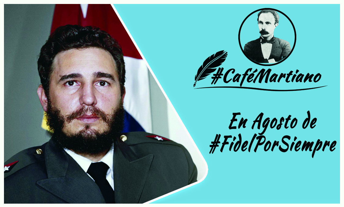 cafemartiano's tweet photo. Buenos días 🇨🇺 #CaféMartiano
En el 98 aniversario⚘️ de su natalicio:
¡Comandante en Jefe, Ordene! 

"Ser revolucionario hoy constituye un acto de confianza, de heroísmo mucho más alto que el que se requirió nunca en la historia de nuestra Revolución". Fidel

#FidelPorSiempre https://t.co/j5pIoUial8
