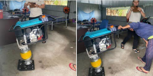 📷 Động cơ: Honda GX160
📷 Công suất: 4 Kw/5,5Hp
📷 Tốc độ di chuyển: 10-13 m/min
📷 Tần suất đầm: 460-650 lần /phút
📷 Trọng lượng: 60kg