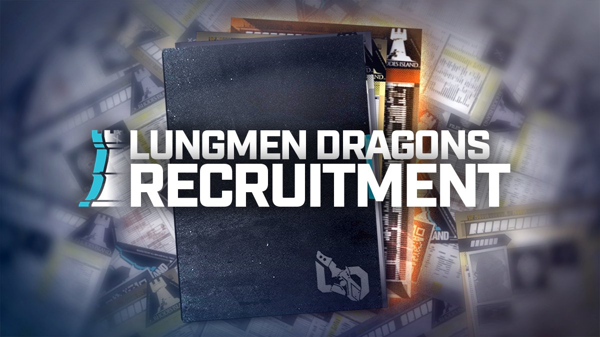 LungmenDragons's tweet photo. We want you for Lungmen Dragons! Anyone can apply to join us. Recruitment will be ongoing. https://t.co/gafsfZFNcV https://t.co/5fJLZ9Hq5V