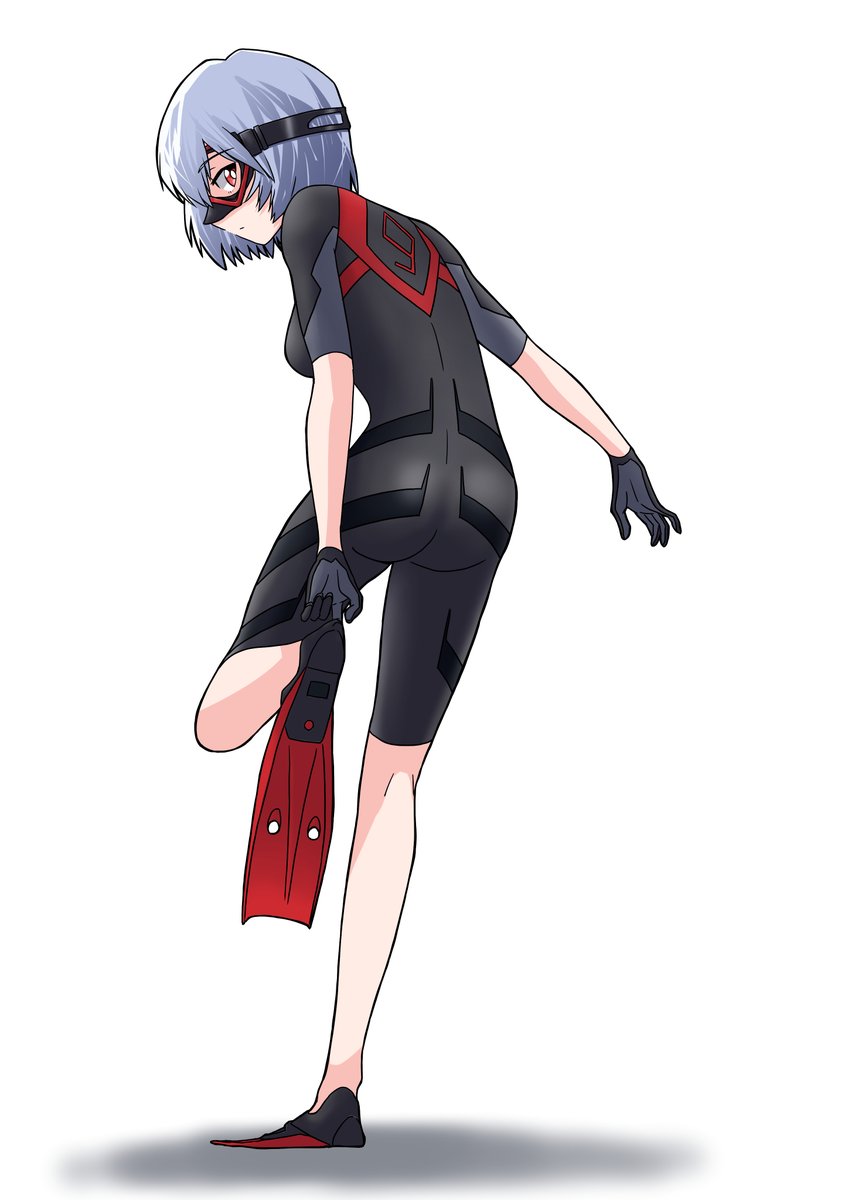 綾波レイ 「pixivリクエストでのご依頼ありがとうございました! 」|さしみのイラスト