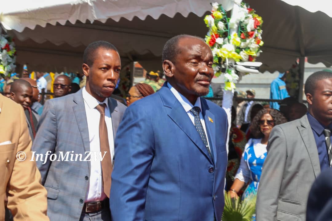 TheBMetro's tweet image. Arrival of Vice President and Second Secretary of the ruling ZANU PF Party  Col (Rtd) KCD Mohadi #DefenceForcesDay2024