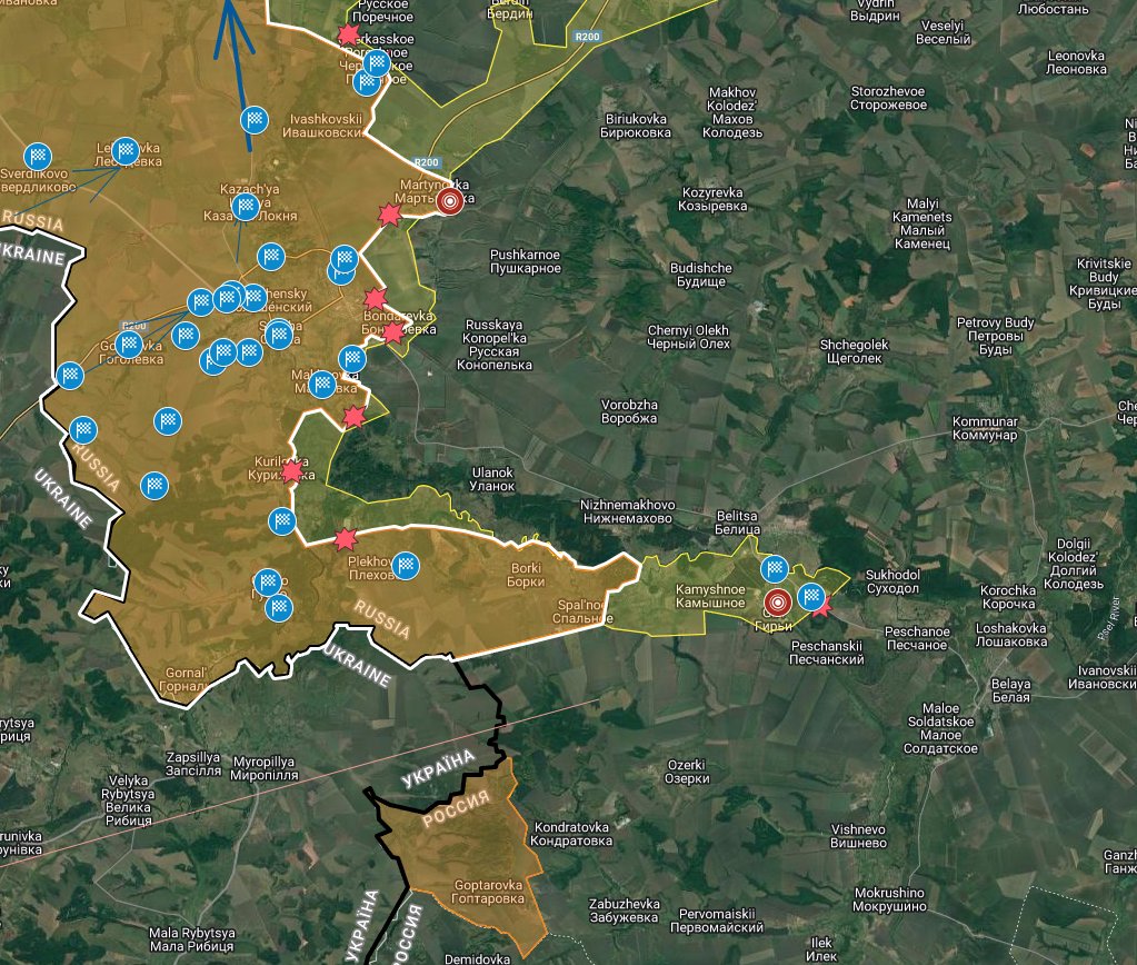 MalcontentmentT's tweet photo. Kursk Counter-Invasion Day 8
Update 13 AUG 2024 02:30 PDT

Retweet appreciated

Breach: 73.4 km
Depth: up to 28.0 km
Ukraine control: 681 sq km (high confidence🟧) Russian claimed/gray area: 311 sq km (🟨)
Total area: 992 sq km

🏁 = Ukrainian presence.

1/n https://t.co/gRQ4yPWSuP