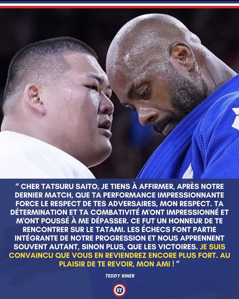 sportricolore's tweet photo. 🇫🇷 Les déclarations mémorables des JO de #Paris2024 🎙️

1. Teddy Riner 👑 https://t.co/PpziivkwPb