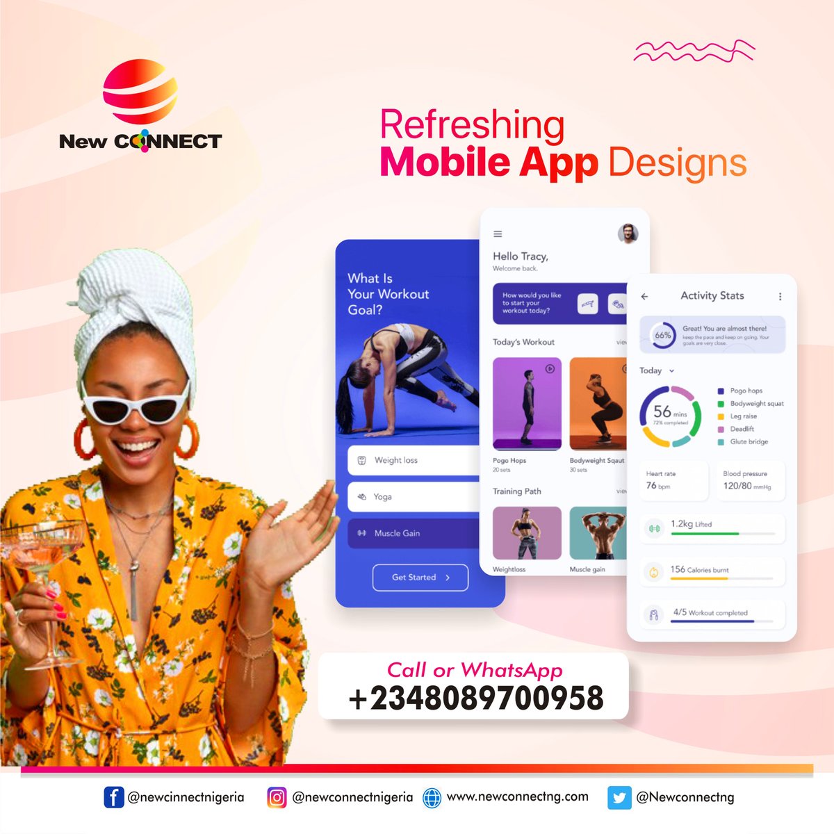 Newconnectng's tweet image. Let’s give your Startup a refreshing and innovative Mobile App Design.

Call or Whatsapp +234 808 970 0958 to get started

Visit newconnectng.com

 #webdeveloper | Abuja | Igbo | #mobileappdeveloper