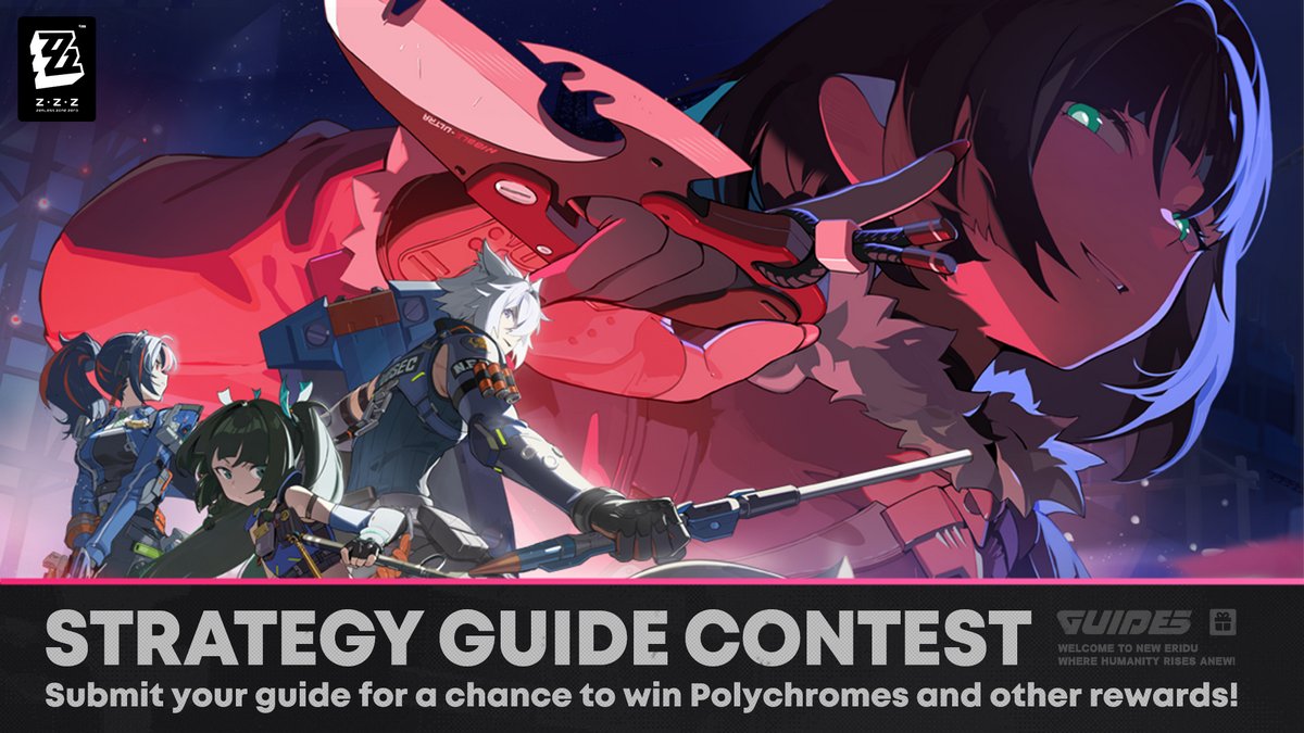 Dear Proxy, the Zenless Zone Zero Version 1.1 Strategy Station event is now underway!

Share the event page for the first time to obtain Dennies ×12,000. A milestone reward (Polychrome ×30) will be unlocked for all Proxies when the number of valid submissions reaches 1,000.