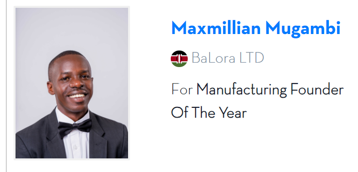 MaxMugambim's tweet photo. I’m thrilled to be nominated for Manufacturing #FOYA 2024! If you believe in innovation and dedication, I’d be so grateful for your vote. Every vote counts and your support means the world! 🙌 Vote here: 
https://t.co/6uhAEm9AuW 
#Manufacturing #Innovation #Under30 #VoteForMe https://t.co/RcwMEN0tT8