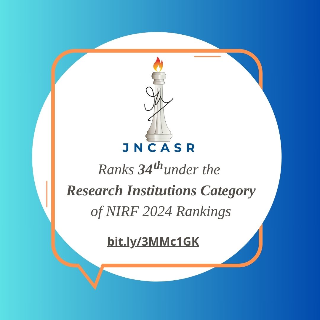 JNCASR Bangalore (@jncasr) on Twitter photo A big round of applause to all the researchers of <a href="/jncasr/">JNCASR Bangalore</a> for contributing towards our achievement of 34th rank in NIRF 2024 under the Research Institutions category. nirfindia.org/Rankings/2024/âĻ A big round of applause to all the researchers of <a href="/jncasr/">JNCASR Bangalore</a> for contributing towards our achievement of 34th rank in NIRF 2024 under the Research Institutions category. nirfindia.org/Rankings/2024/âĻ