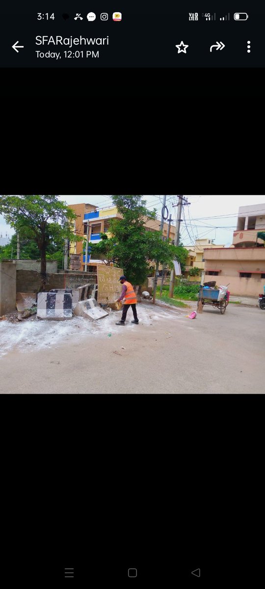 Ynagaraju18's tweet photo. @fenkomatt_org @DC_Malkajgiri @GHMCOnline Good Afternoon sir......
Our Staff Attand the Above Twitter Complent Resolved near Madhura nagar Road no.4 in Neredmet Division.136 Malkajgiri circle 28 Regards Sanitary supervisor https://t.co/nR26yRnvzB