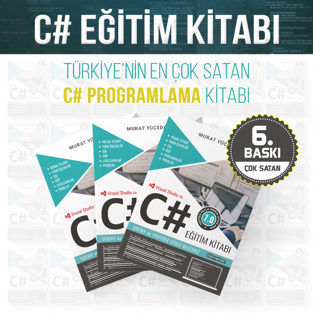 C# Eğitim Kitabı | Murat YÜCEDAĞ

Alanında yazılmış en iyi kitaplardan diyebiliriz. Türkiye'nin en çok satan C# Programlama kitabının 6. Baskısı STOKLARDA!

👉 kitapyurdu.com/kitap/c-egitim…

#kitap #programlama
