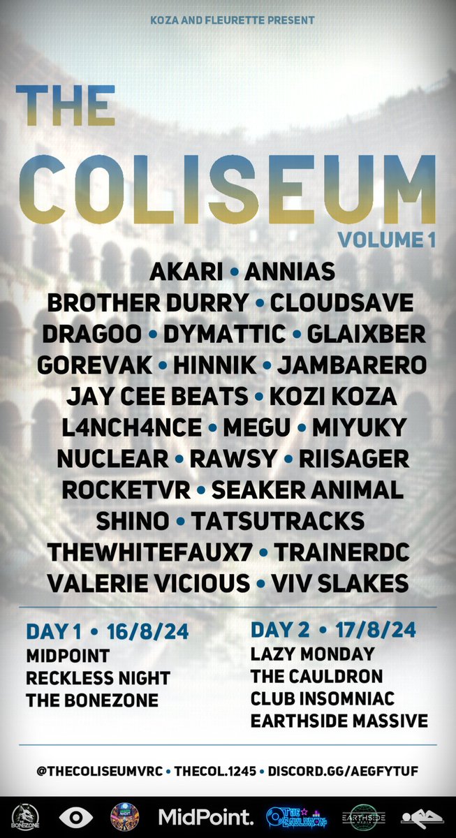 We are excited to announce that Lazy Monday is joining forces with the epic 48-hour COLOSSEUM event! <a href="/Riisager_/">Riisager</a> <a href="/DragooVR/">Dragoo</a>