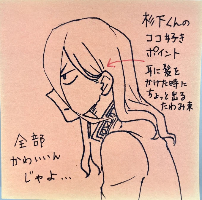 付箋職人に渡す付箋に突然性癖描き散らした 