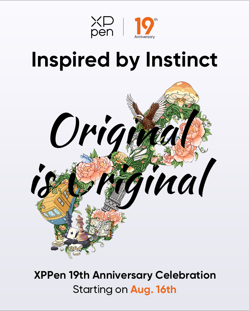 XPPEN's tweet photo. ✨ XPPen 19th Anniversary Countdown: 3 Days to Go! ✨As we celebrate 19 incredible years, we're reminded that true originality is born from instinct.
🗯Leave your thoughts: What instinctive ideas have shaped your creativity?
#OriginalIsOriginal #XPPen19 #19YearsOfcreativity https://t.co/VgIAqcS8LU