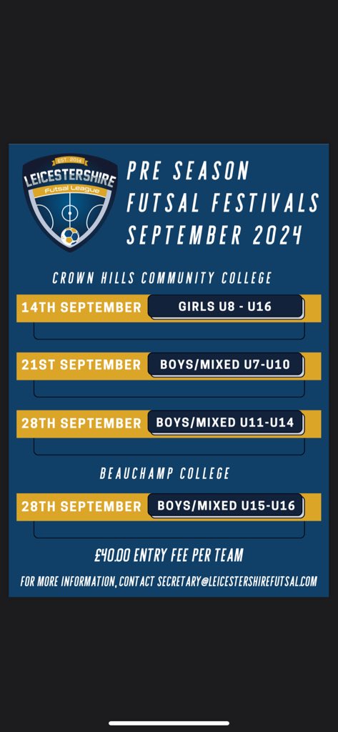 Leicestershire Futsal League tweet media