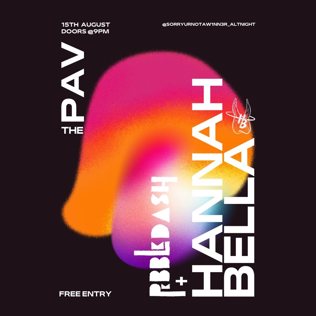 🦷 @Hannah_Bella_ plays Sorryurnotaw1nn3r_altnight at The Pav Cork, this Thursday August 15th 

Doors @ 9pm - More information click the link in her bio
.
#sosartistsmgmt