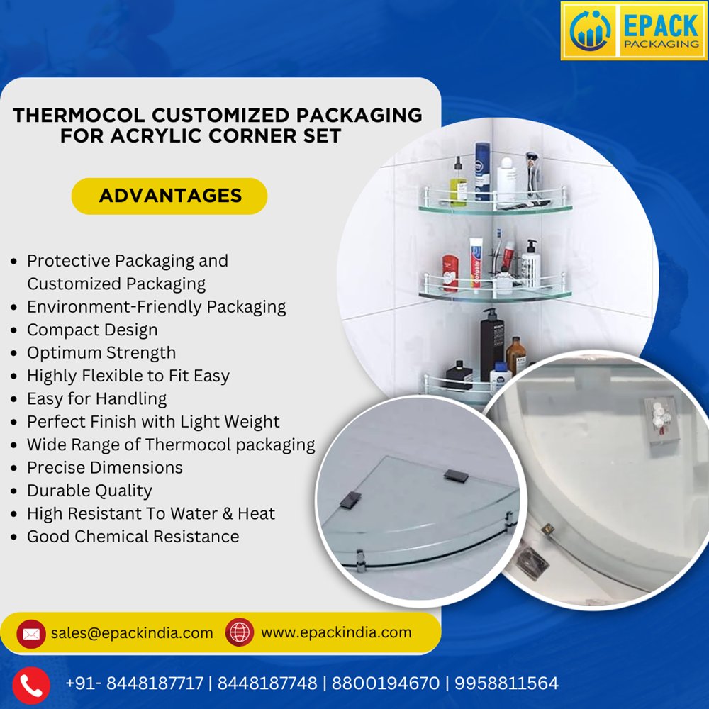 EPack_India's tweet photo. Are you concerned about potential losses stemming from transportation breakage when delivering #acryliccorner set to your customers?
EPACK India provides #thermocolboxes in various sizes for packaging expensive acrylic bathroom corners. Call 8800194670, https://t.co/xCDRp4wdRn https://t.co/W3DR1OETPp