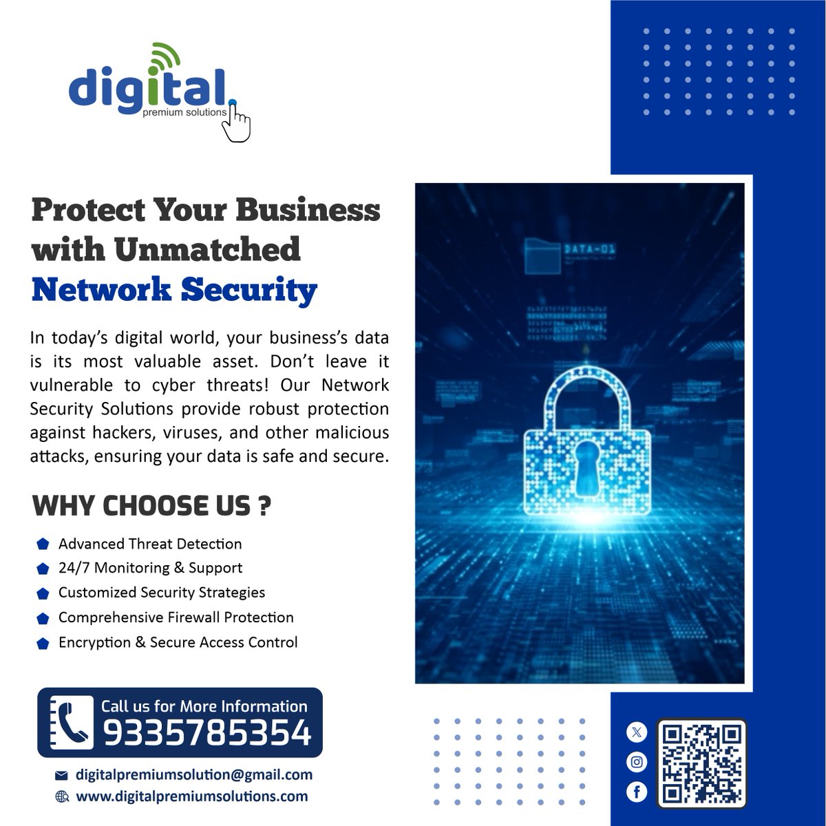sdigitalpremium's tweet image. Keep your business safe with top-notch network security services in Lucknow. Protect your data and stay secure in the digital world! 🔒
visit now : digitalpremiumsolutions.com    Contact us : +91-9335785354

 #NetworkSecurity #LucknowTech #Nveda #National #Flag #Indian2 #Tiranga
