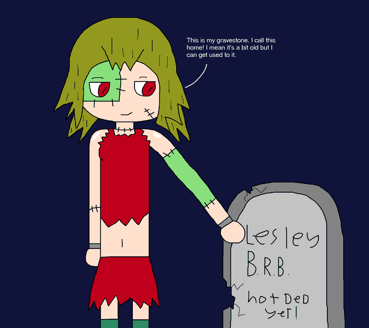 BlueBirdGaming2's tweet photo. Lesley and her Gravestone
https://t.co/7gtGeraQ7o
#zombieoc #zombiegirl #ゾンビ娘 #ゾンビ #オリジナルキャラクター https://t.co/zEzbq9KJLe