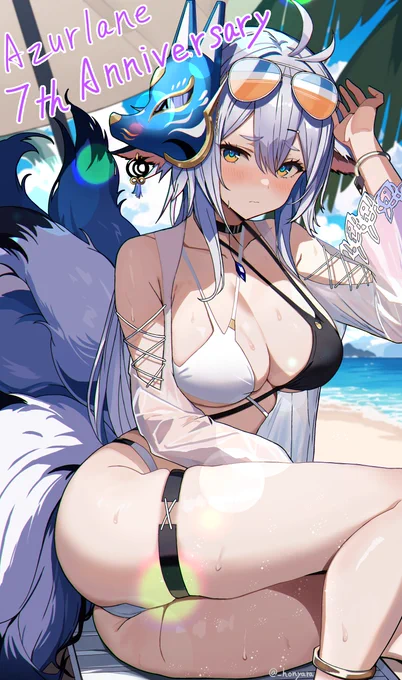 #アズレン7周年アート #アズレン 土佐ちゃんのLive2D衣装をお願いします!! 