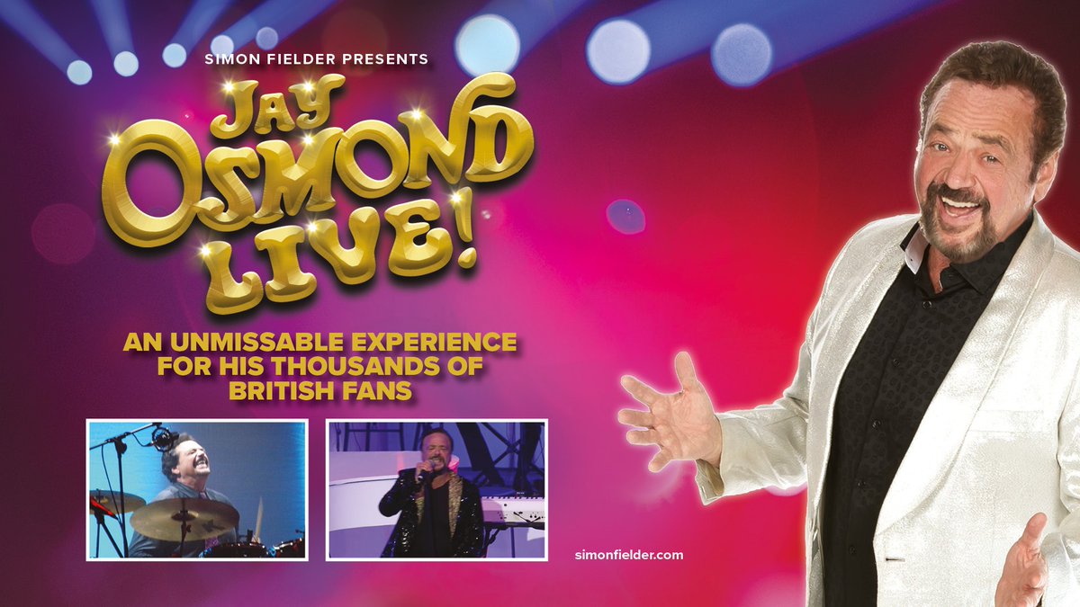 Join <a href="/jayosmond/">Jay Osmond</a> for his first ever UK solo show, Jay and his live band will take you on an unforgettable journey through The Osmonds hits at <a href="/y_rhyl/">Theatr y Pafiliwn Rhyl</a> on 4th October. Find out more and book seats here: ow.ly/Nrzk50SEpYU #Osmonds #JayOsmond  #RhylEvents