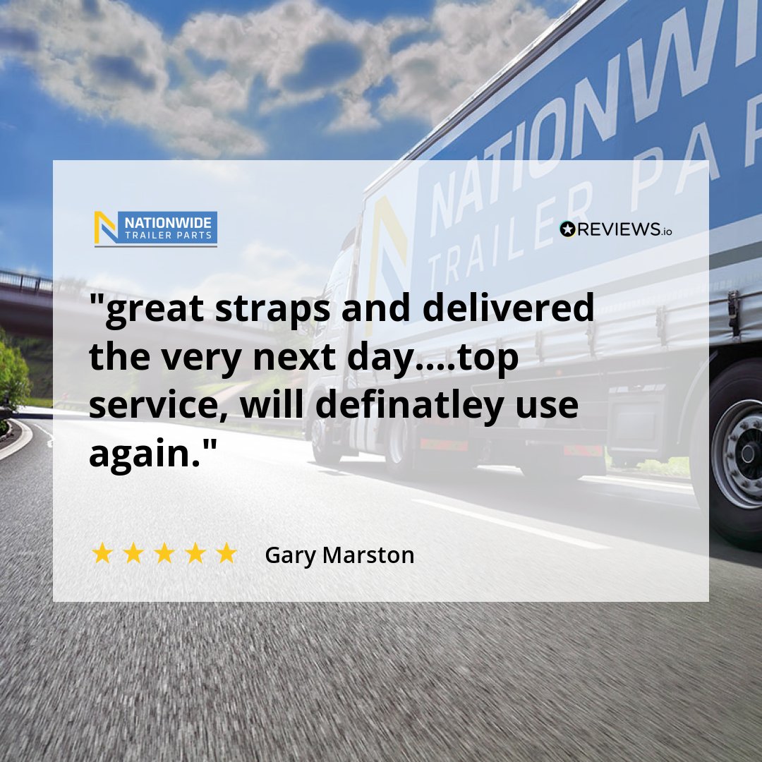 NationwideTP's tweet image. 🚛 Customer Spotlight! 🌟

We're thrilled to receive such positive feedback from our customers!

👉 Discover why so many customers choose us for their trailer needs: ow.ly/fFIU50SVNO3

#CVparts #Loadrestraint #ratchetstraps