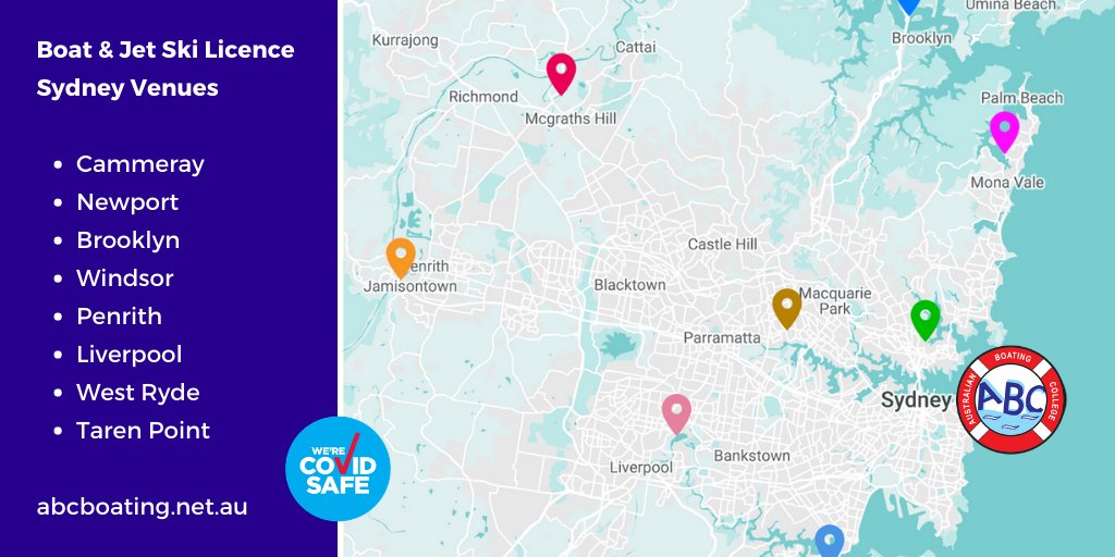 ABCBoatLicence's tweet image. @ABCBoatLicence run NSW boat licence &amp;amp; PWC licence courses at various locations around Sydney. View courses online &amp;gt; abcboating.net.au #boatlicence