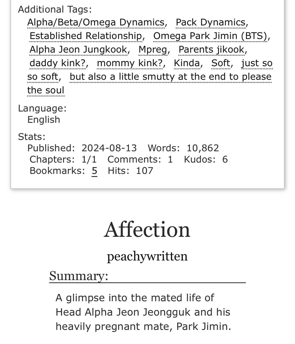 RossKL_'s tweet photo. shut up babes peachywritten just posted 😭🤍🤍🤍

i read this fic last night and i promise it’s a perfect little one shot and so on brand with her style, everyone go read it! 

tags: a/b/o, established relationship, pregnant!jm, head alpha!jk 

🔗 https://t.co/u4TSfowo2N https://t.co/dXywgbT33Q